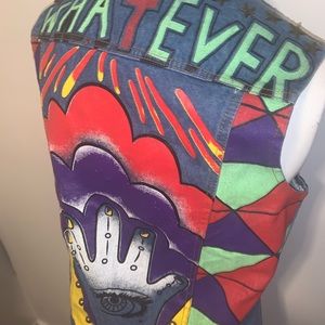 Hand Painted Denim Vest